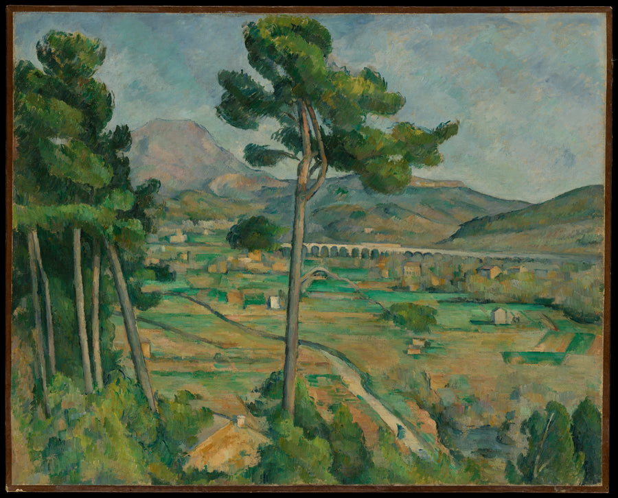 Der Berg Sainte-Victoire gesehen von Montbriand - Paul Cézanne
