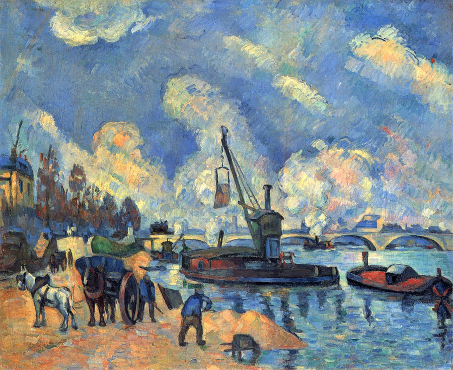 Die Seine am Quai d'Austerlitz - Paul Cézanne