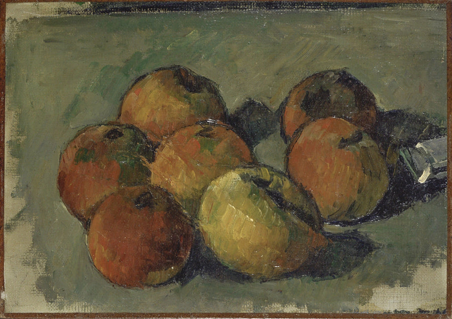 Stillleben mit sieben Äpfeln und Farbtube - Paul Cézanne