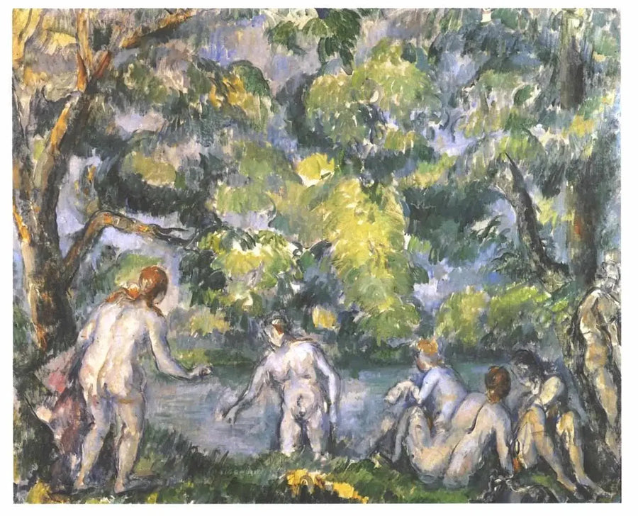 Sechs Badende; Die Undinen - Paul Cézanne