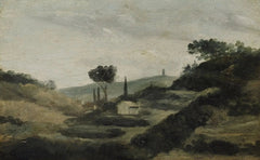 Landschaft von der Landschaft Aix bis zum Caesar's Tower, ca. 1862 - Paul Cézanne