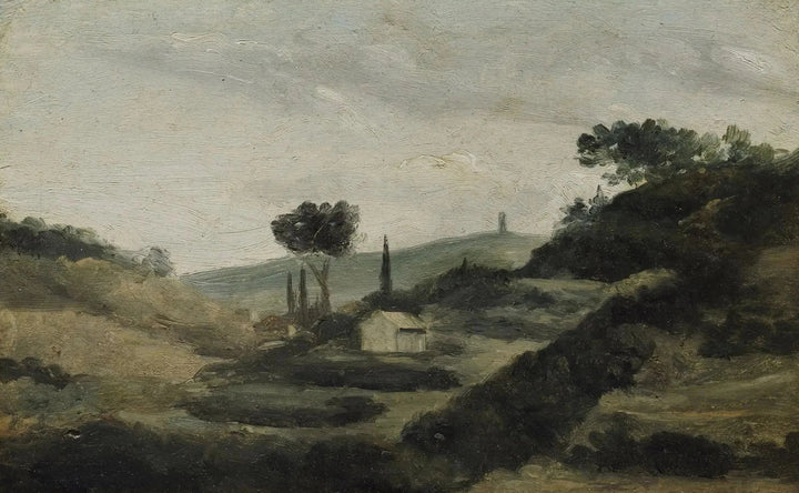 Landschaft von der Landschaft Aix bis zum Caesar's Tower, ca. 1862 - Paul Cézanne