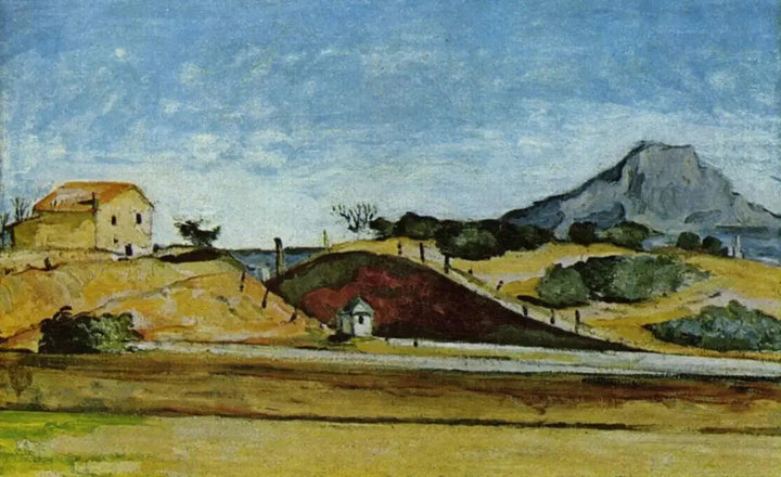 Der Graben mit dem Berg Sainte-Victoire, um 1870 - Paul Cézanne