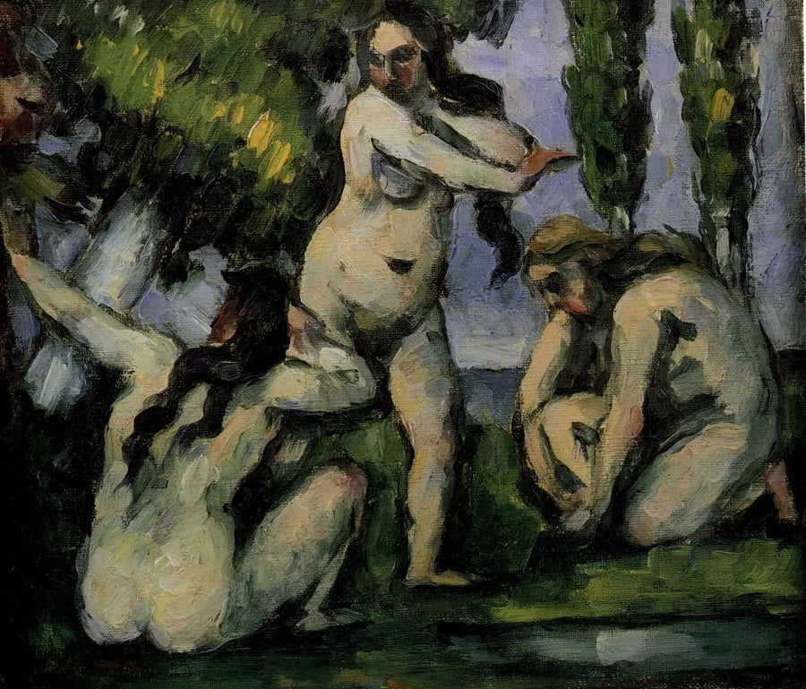 Drei Badende - Paul Cézanne