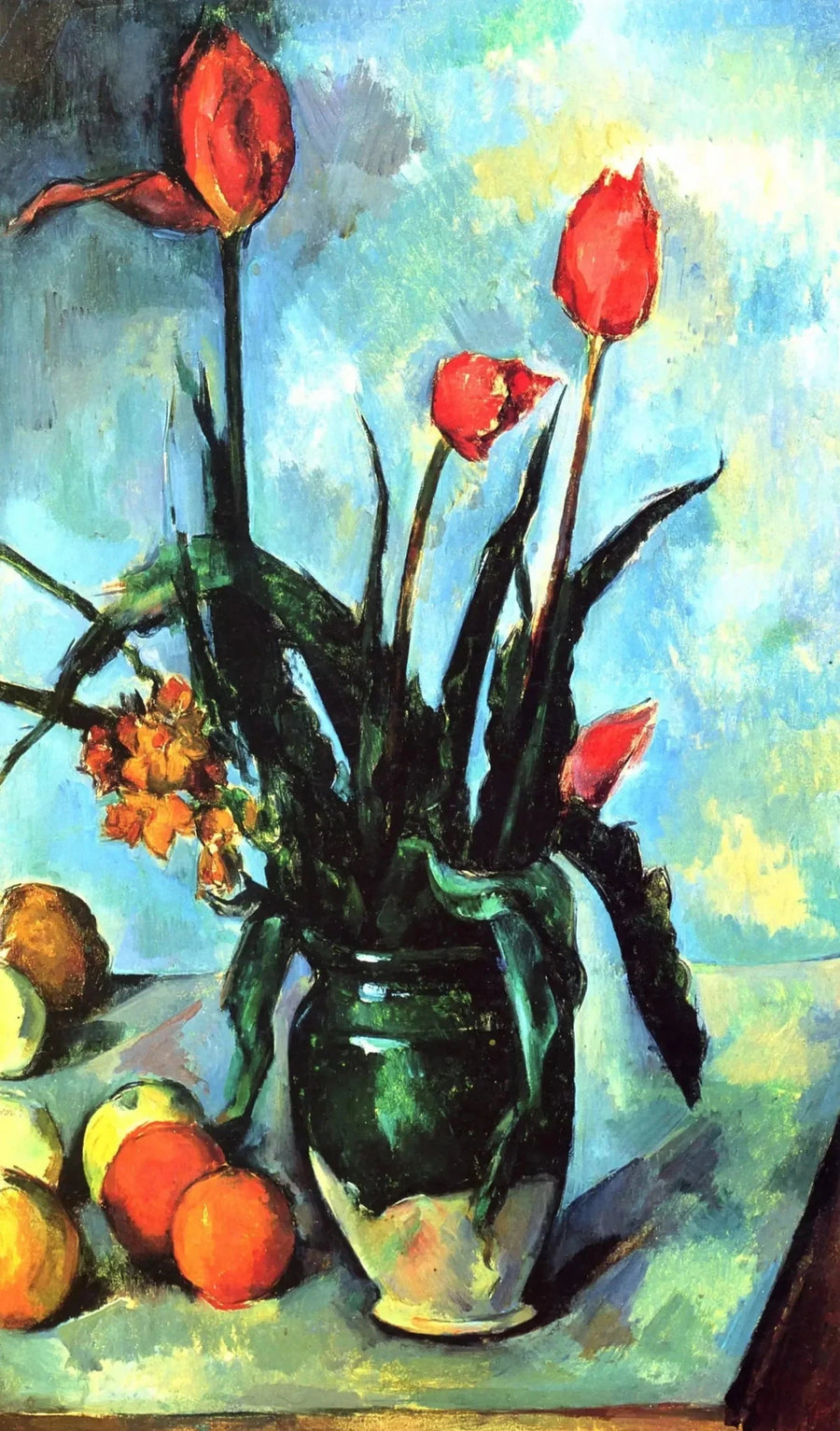 Die Tulpenvase - Paul Cézanne