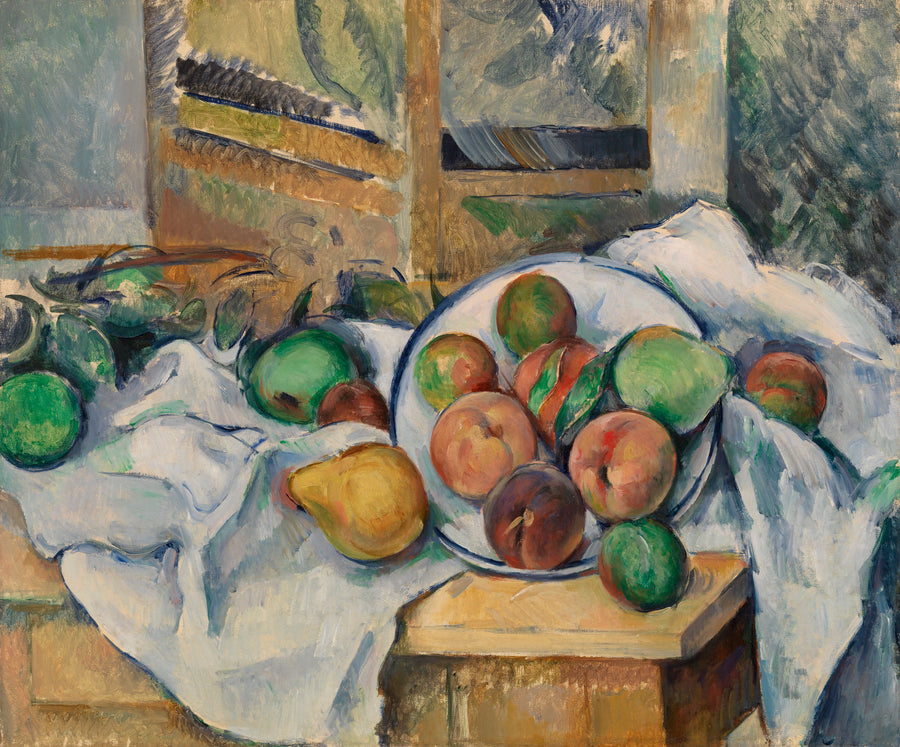 Eine Tisch-Ecke (Un coin de table) - Paul Cézanne