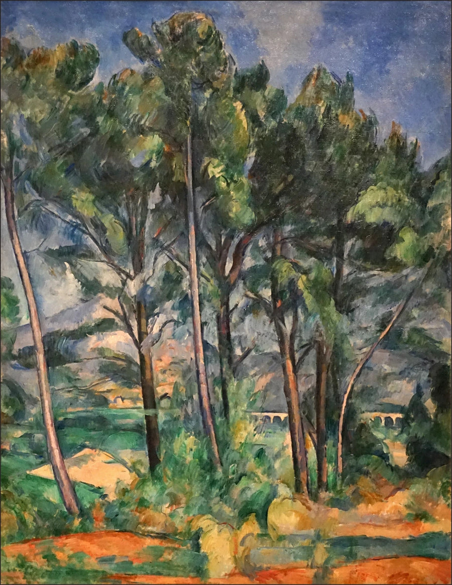 Montagne Sainte-Victoire und Viadukt bei Valcros - Paul Cézanne