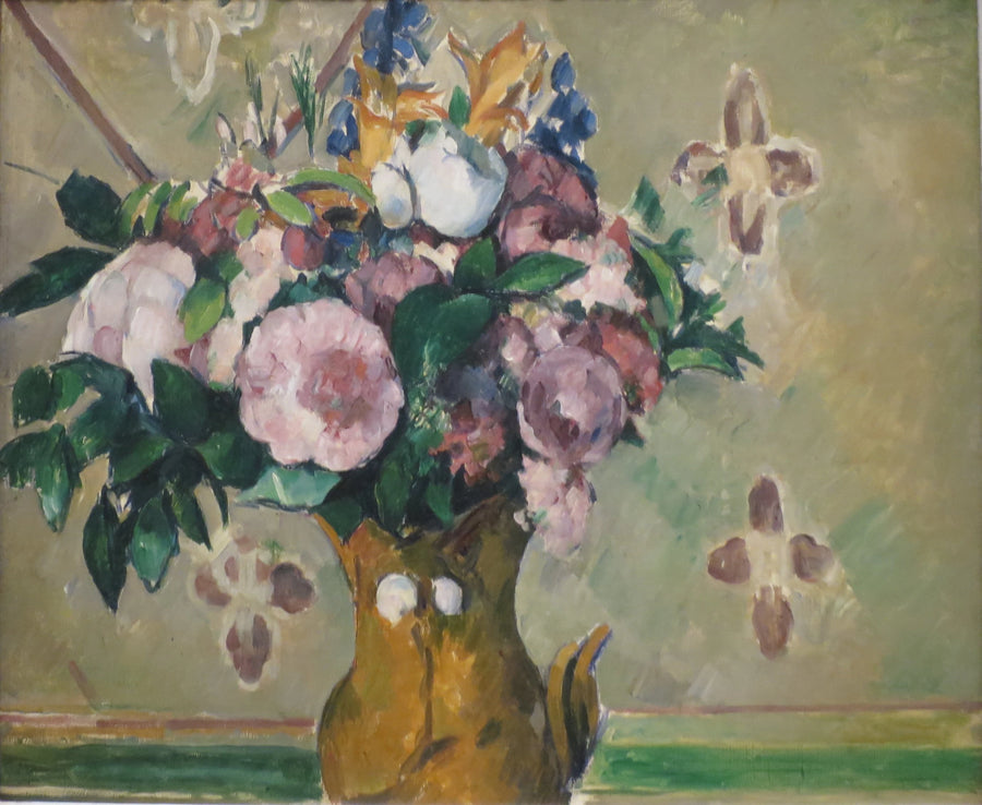 Blumen in einer roten Vase - Paul Cézanne