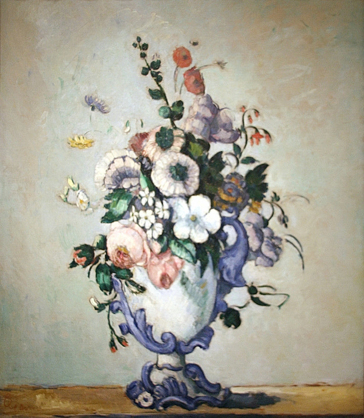 Blumen in einer Rokoko-Vase, ca. 1875 -1877 - Paul Cézanne