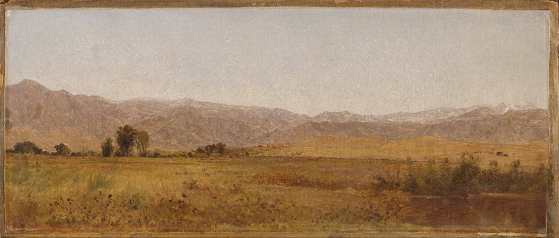 Schneebedeckte Kette und die Hänge des Valmo-Tals - John Frederick Kensett