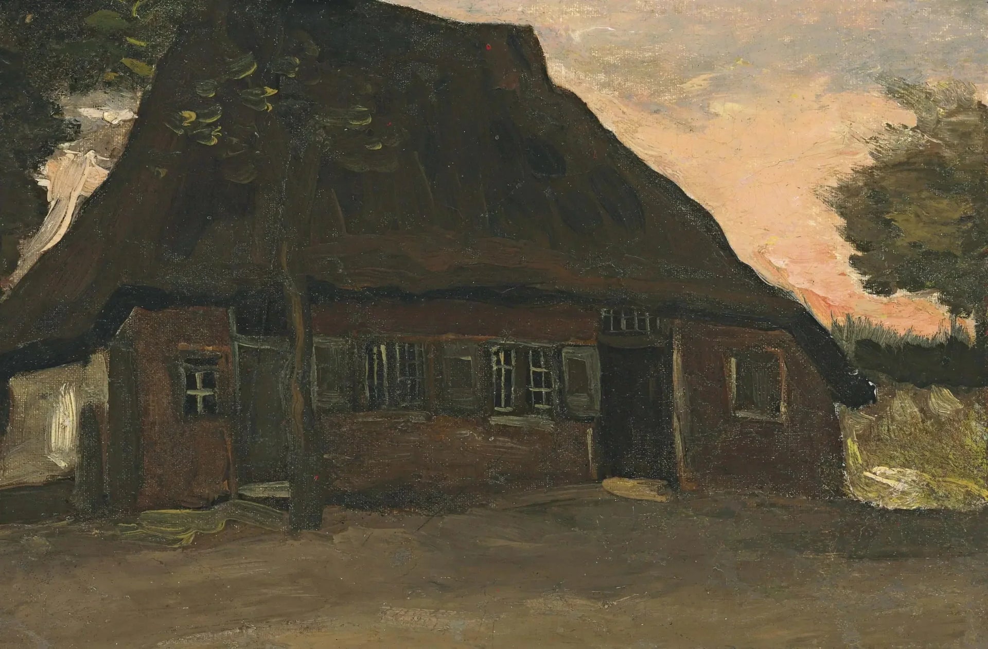 Chalet arboré - Vincent van Gogh image 1 tableau peint à l’huile sur toile