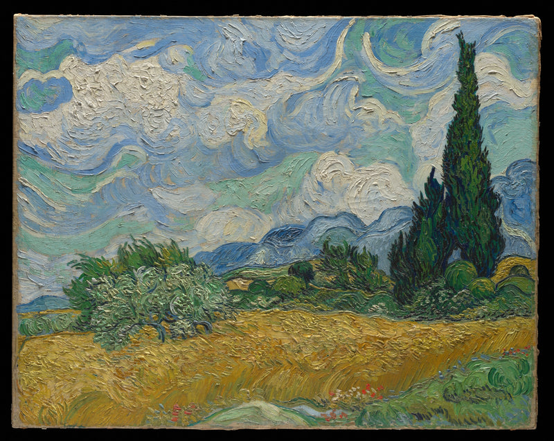 Zypressen mit goldenen Ähren - Vincent van Gogh