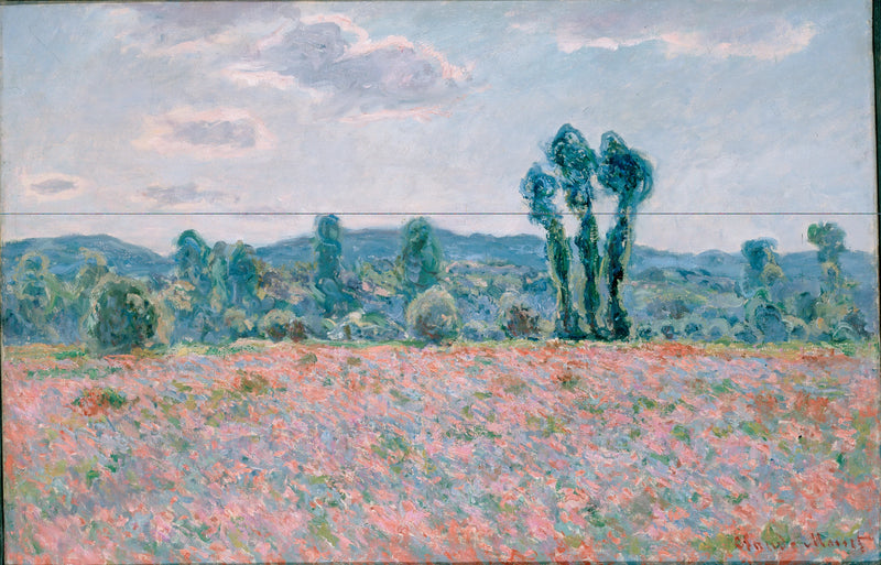 Mohnfeld in Giverny W1255 - Claude Monet