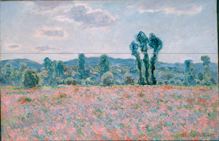 Mohnfeld in Giverny - Claude Monet