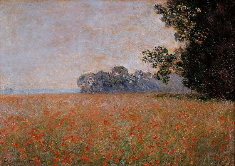 Haferfeld mit Muscheln - Claude Monet