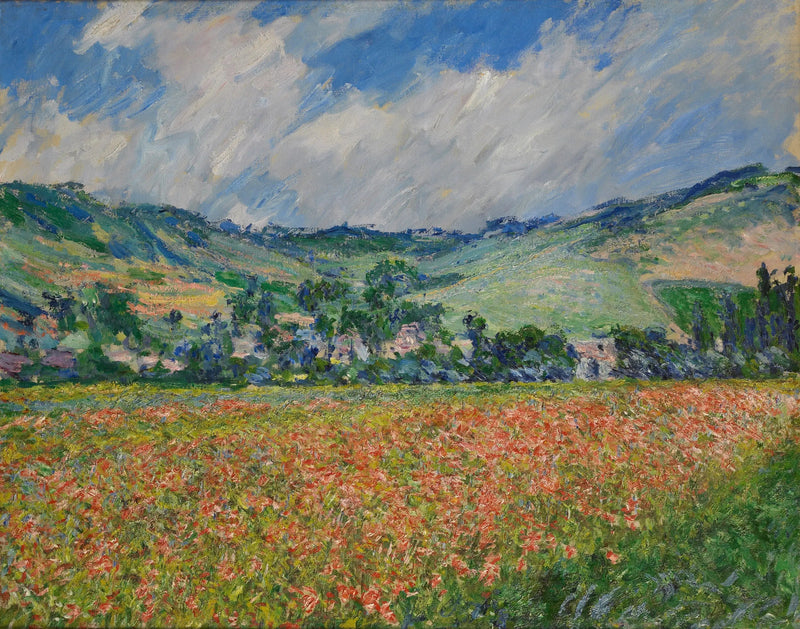 Mohnfeld. Umgebung von Giverny - Claude Monet