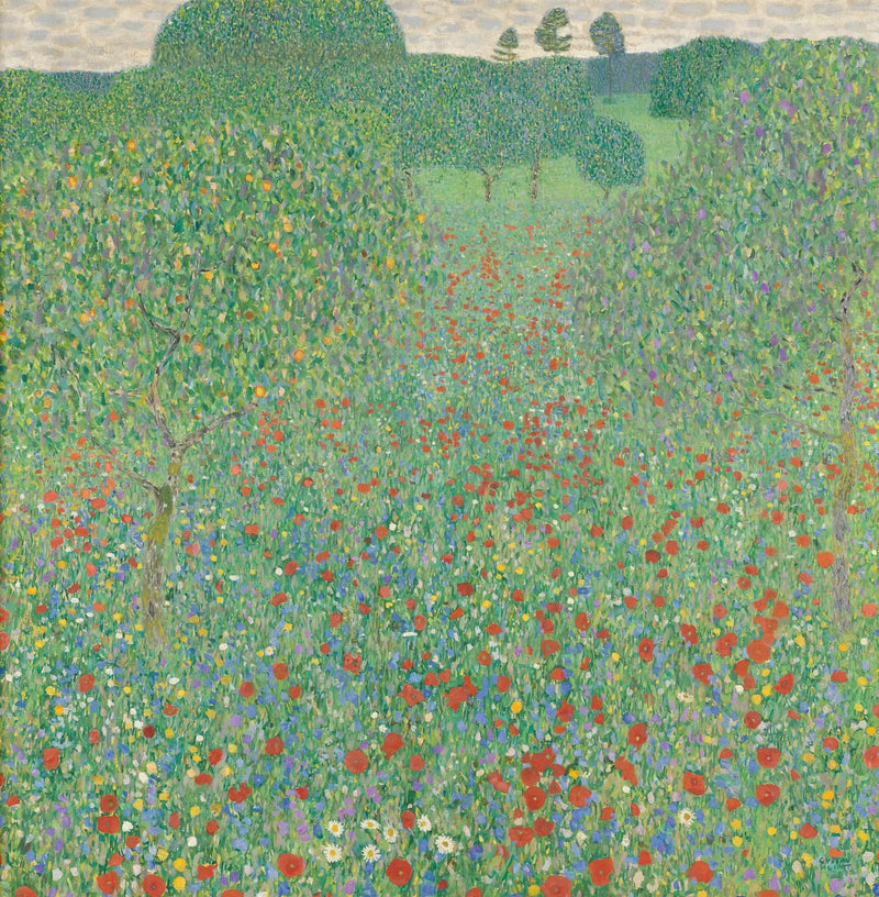 Mohnfeld - Gustav Klimt