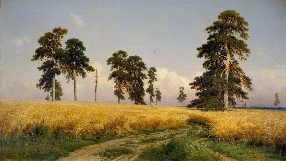 Champ de seigle - Ivan Chichkine image 1 reproduction de peinture à l’huile
