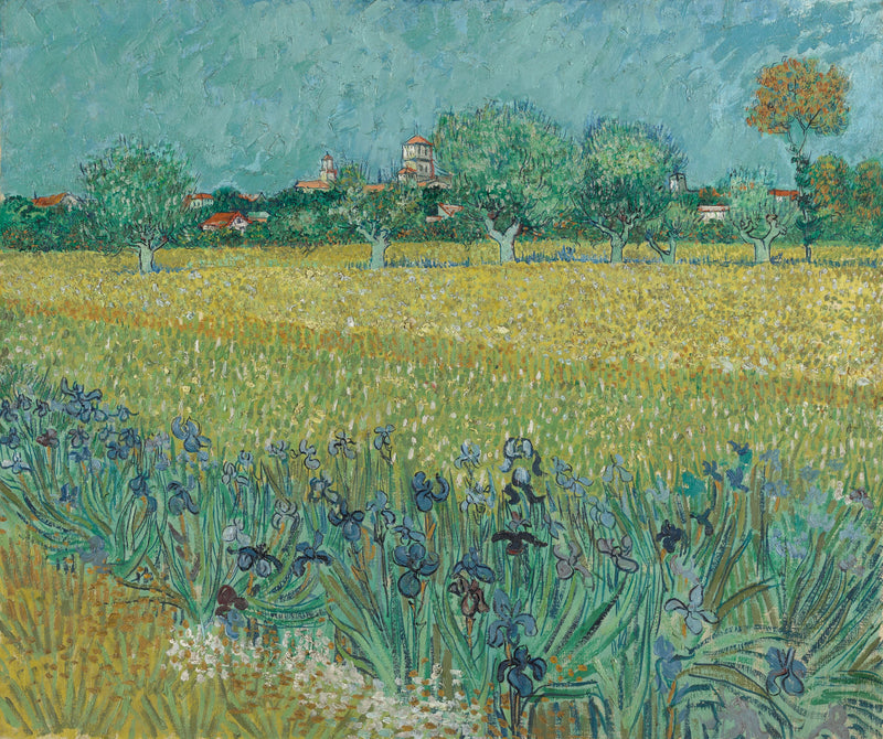 Das Weizenfeld mit Iris - Vincent van Gogh
