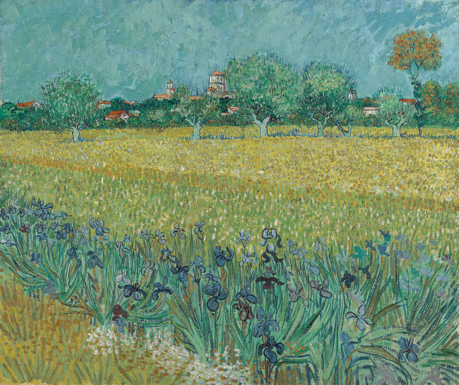 Das Weizenfeld mit Iris - Vincent van Gogh