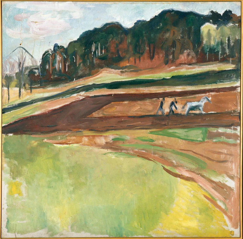 bearbeiteter Acker - Edvard Munch