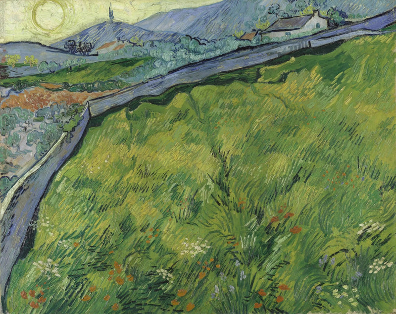 Frühlingsweizenfeld bei Sonnenaufgang - Vincent van Gogh