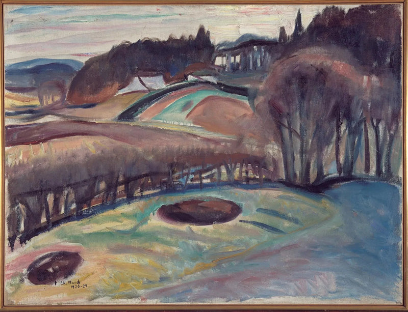Felder im Frühling - Edvard Munch