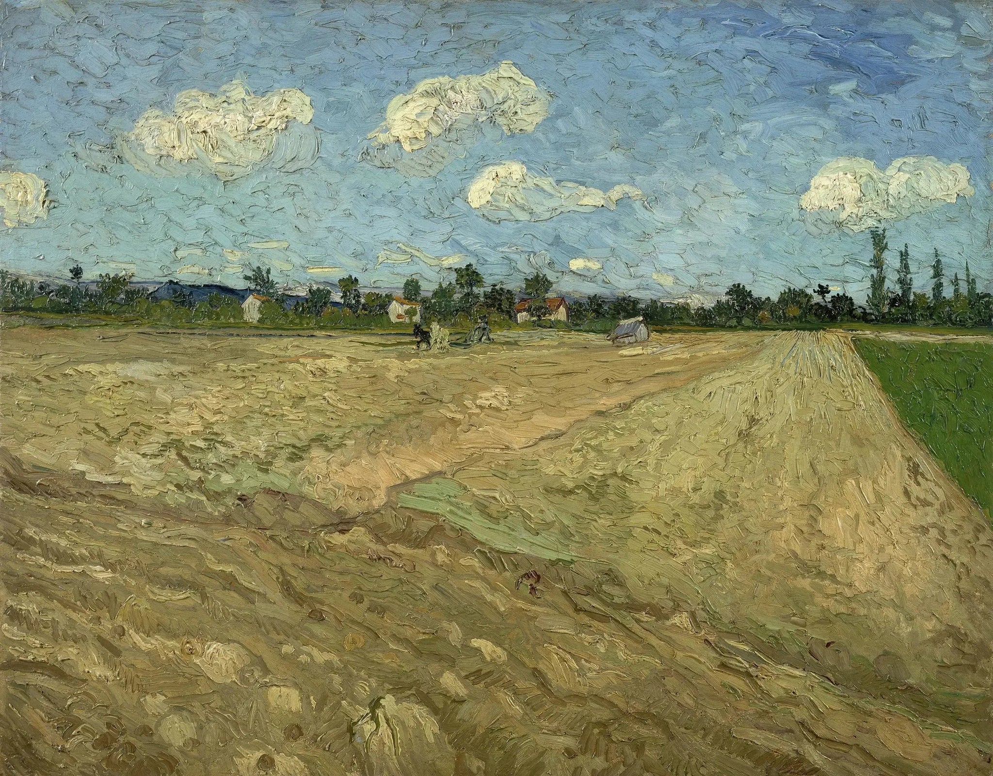 Champs labourés - Vincent van Gogh image 1 reproduction artisanale de tableau