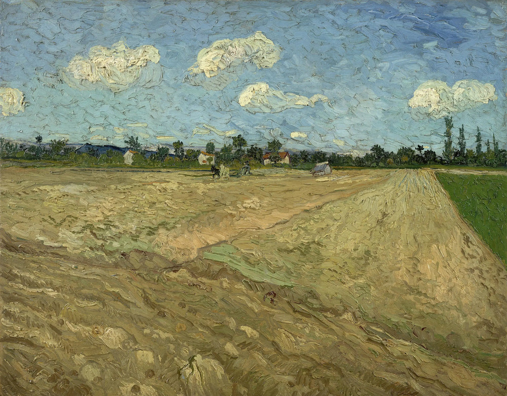 Reproduction du tableau « Champs labourés - Vincent van Gogh » par Alpha Reproduction en peinture à l’huile
