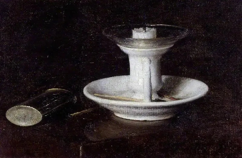Weiße Kronleuchter - Henri Fantin-Latour