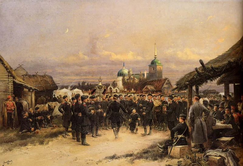 Sänger des 4. Bataillons der Infanterie in Tsarskoje Selo - Édouard Detaille