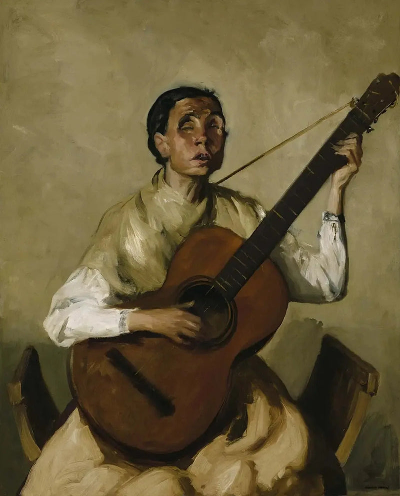 Blinder spanischer Sänger - Robert Henri