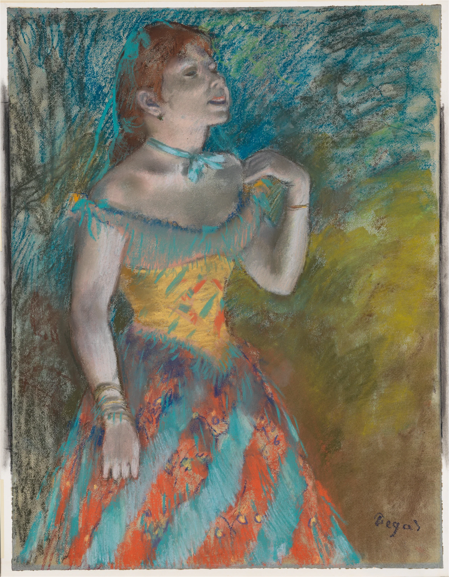 Der Sänger in Grün - Edgar Degas