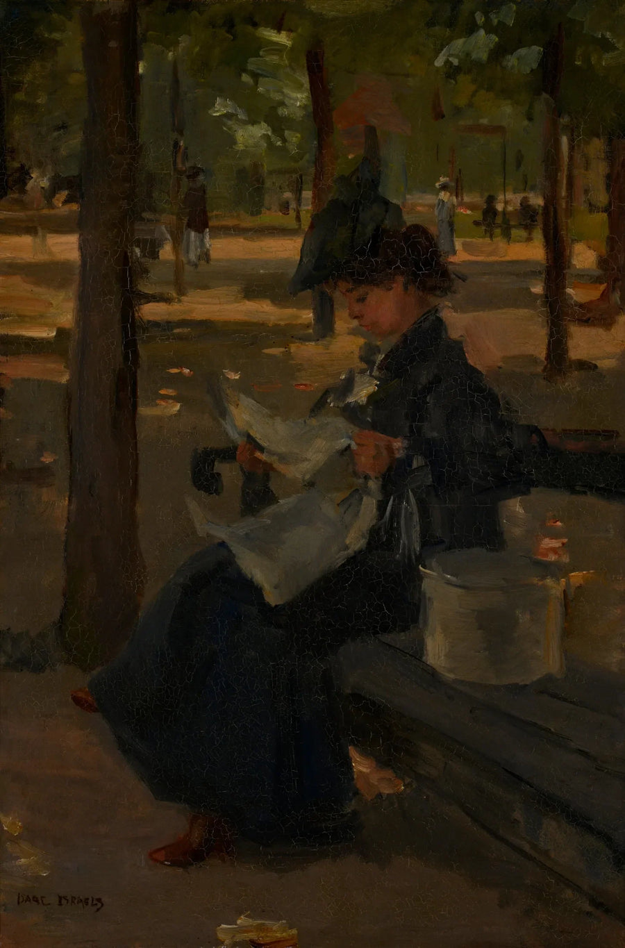 Hutmacher im Park - Isaac Israel