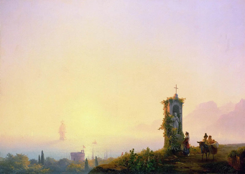 Kapelle am Meerufer - Ivan Aïvazovski
