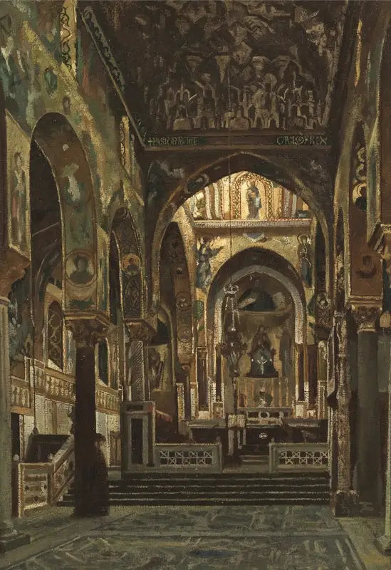 Chapelle Palatine, Palerme - Frederic Leighton image 1 tableau peint à l’huile sur toile