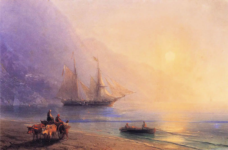 Beladung von Vorräten vor der Küste der Krim - Ivan Aïvazovski