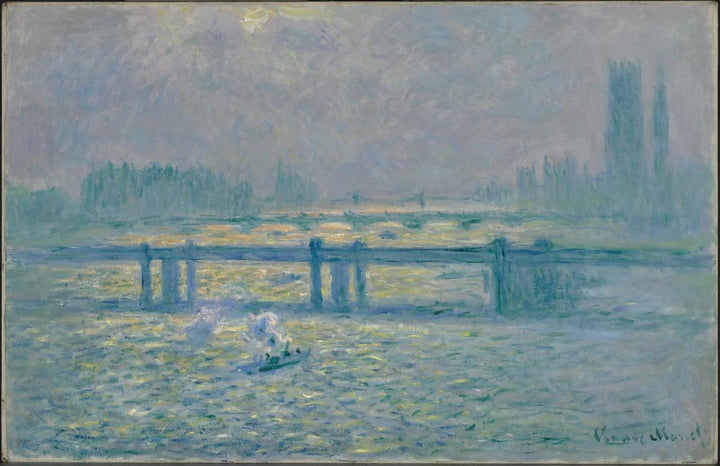 Charing Cross Bridge, Reflexionen auf der Themse - Claude Monet