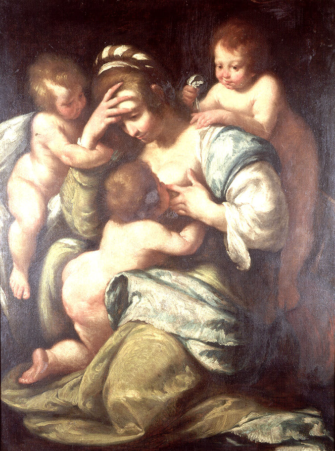 Charité chrétienne - Bernardo Strozzi image 1 copie peinte à la main à l’huile