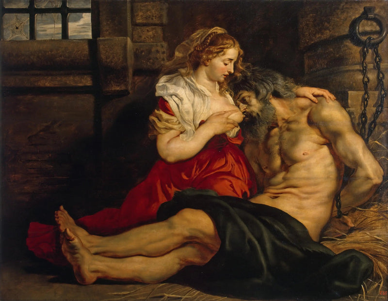 Römische Wohltätigkeit - Peter Paul Rubens