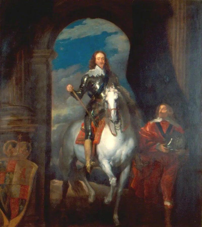 Karl I. (1600-1649), auf dem Pferd - Antoine van Dyck