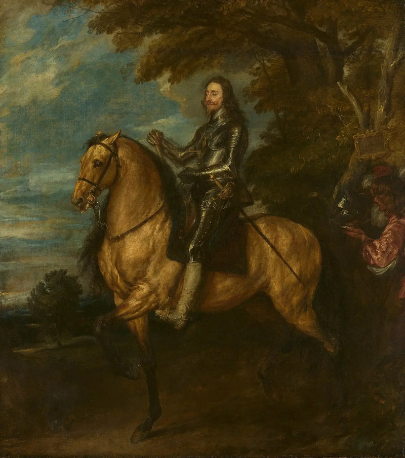 Karl I. (1600-1649) auf dem Pferd - Antoine van Dyck