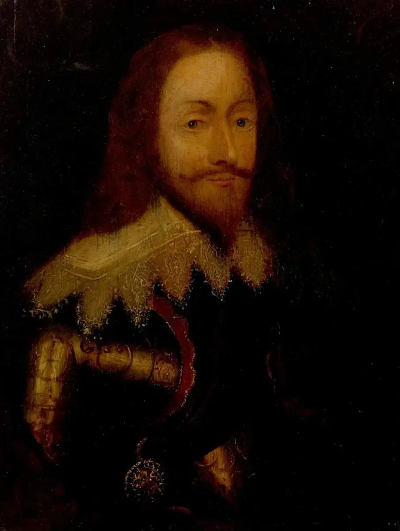 Charles Ier (1600-1649), in Rüstung und mit dem Orden des Distels - Antoine van Dyck