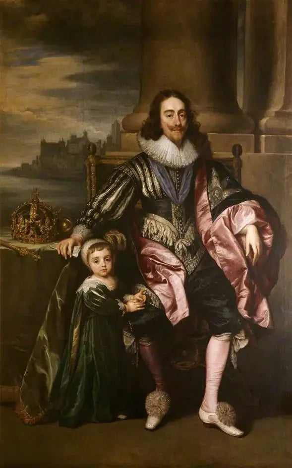 Karl I. (1600-1649) und Prinz Karl (1630-1685) - Antoine van Dyck