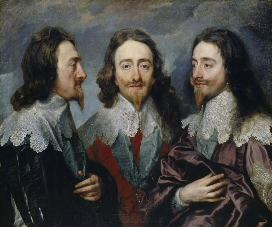 Karl I. (in drei Positionen) - Antoine van Dyck