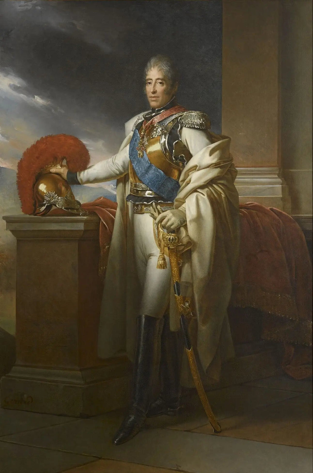 Charles-Philippe de France (1757-1836), comte d'Artois, en uniforme de colonel général des Carabiniers, vers 1815 - François Gérard image 1 reproduction réalisée par Alpha Reproduction