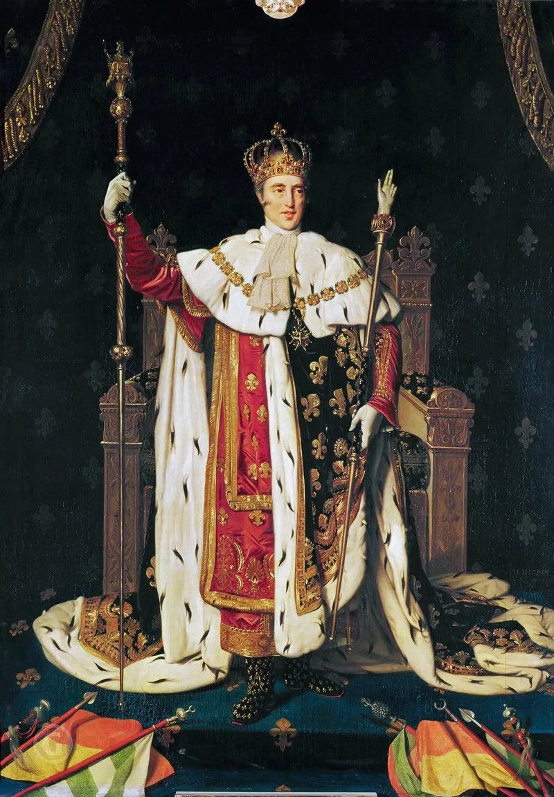 Karl X in Krönungsgewand - Jean-Auguste-Dominique Ingres