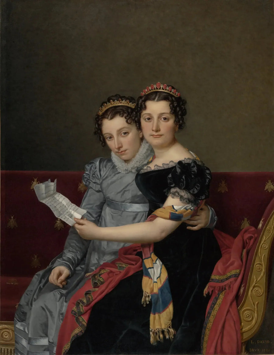 Charlotte und Zénaïde Bonaparte - Jacques-Louis David
