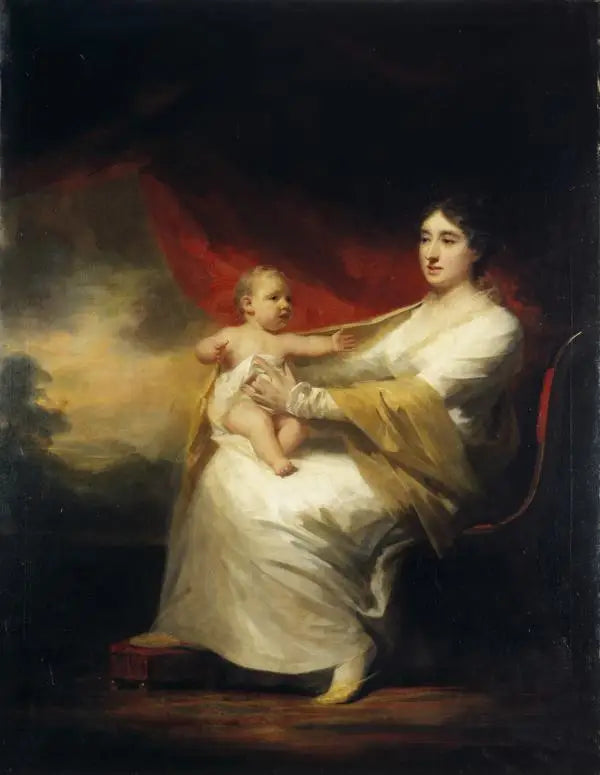 Charlotte Hall, Lady Hume Campbell de Marchmont, und ihr Sohn, Sir Hugh Hume Campbell, 7. Baron von Marchmont (1812 - 1894) - Henry Raeburn