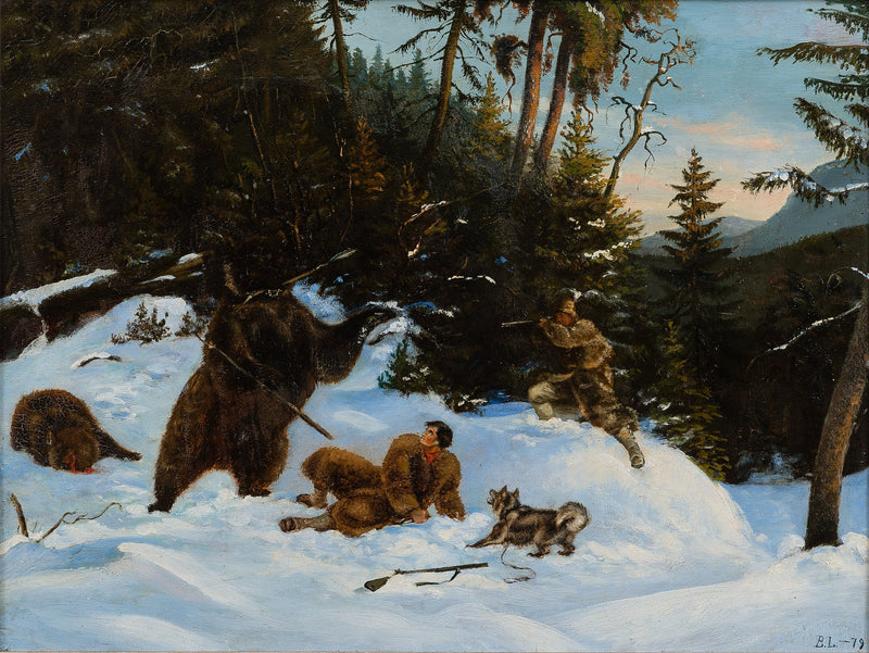 Bärenjagd - Bruno Liljefors